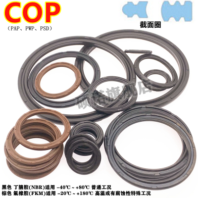 SC气缸C形8字双O密封圈COP/PAP/PWP/PSD 40/50/63/70/80/85/100