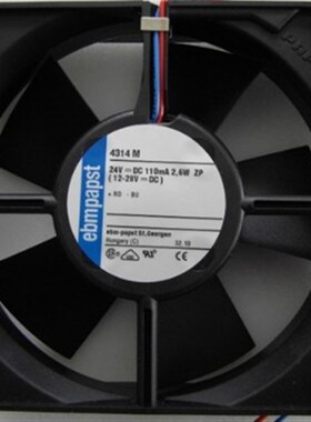 原装德国EBMPAPST 4314M 12CM 12032 24V 2.6W 变频器散热风扇