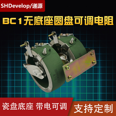BCW双联无底座瓷盘圆盘测试负载可调电阻滑动变阻器150W90R900R欧