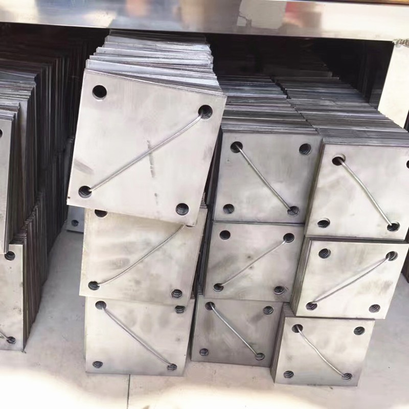 厂家直销304不锈钢固定片铁片方底板底片楼梯扶手管配件堵头封口