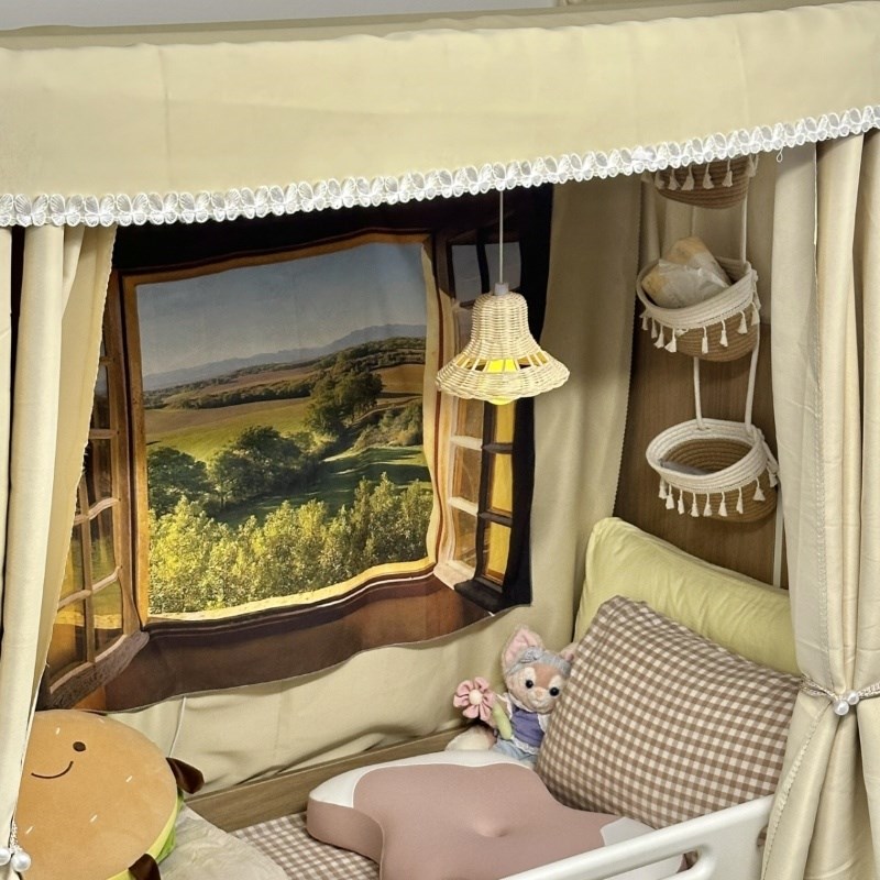 【宿舍改造好物】藤编p小夜灯宿舍床上用悬挂吊灯大学生寝室专用