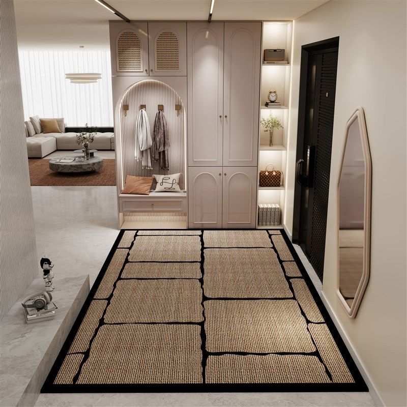 现代入户玄关地垫进门脚垫家用客厅沙发垫耐磨耐脏可裁剪卧室地毯,居家布艺,入户地垫,淘宝优惠券,粉丝福利购,淘宝优惠卷