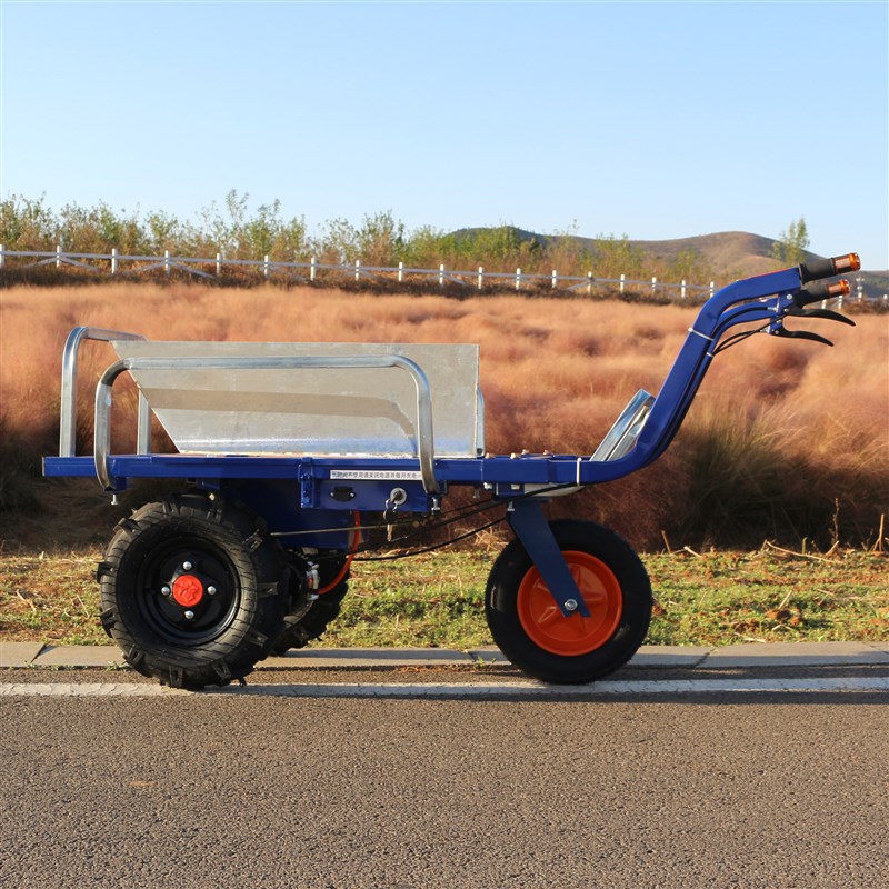 电动鸡公车农用三轮o手推车家用双四轮搬运养殖果园爬坡运输小推