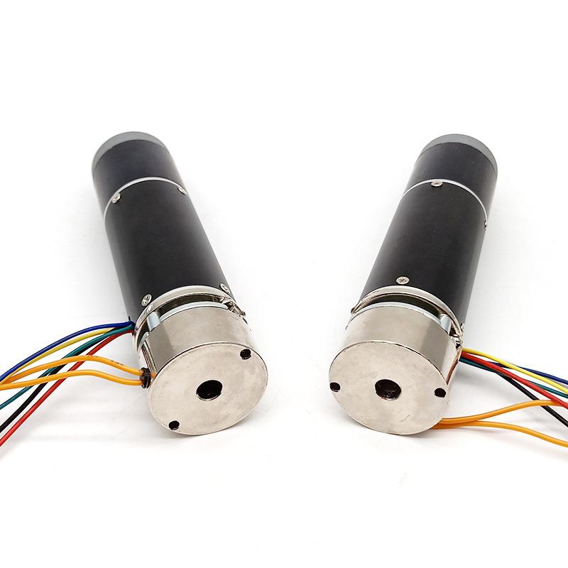 厂家生产3650无刷电机配行星减速器断电刹车12V无刷行星减速电机