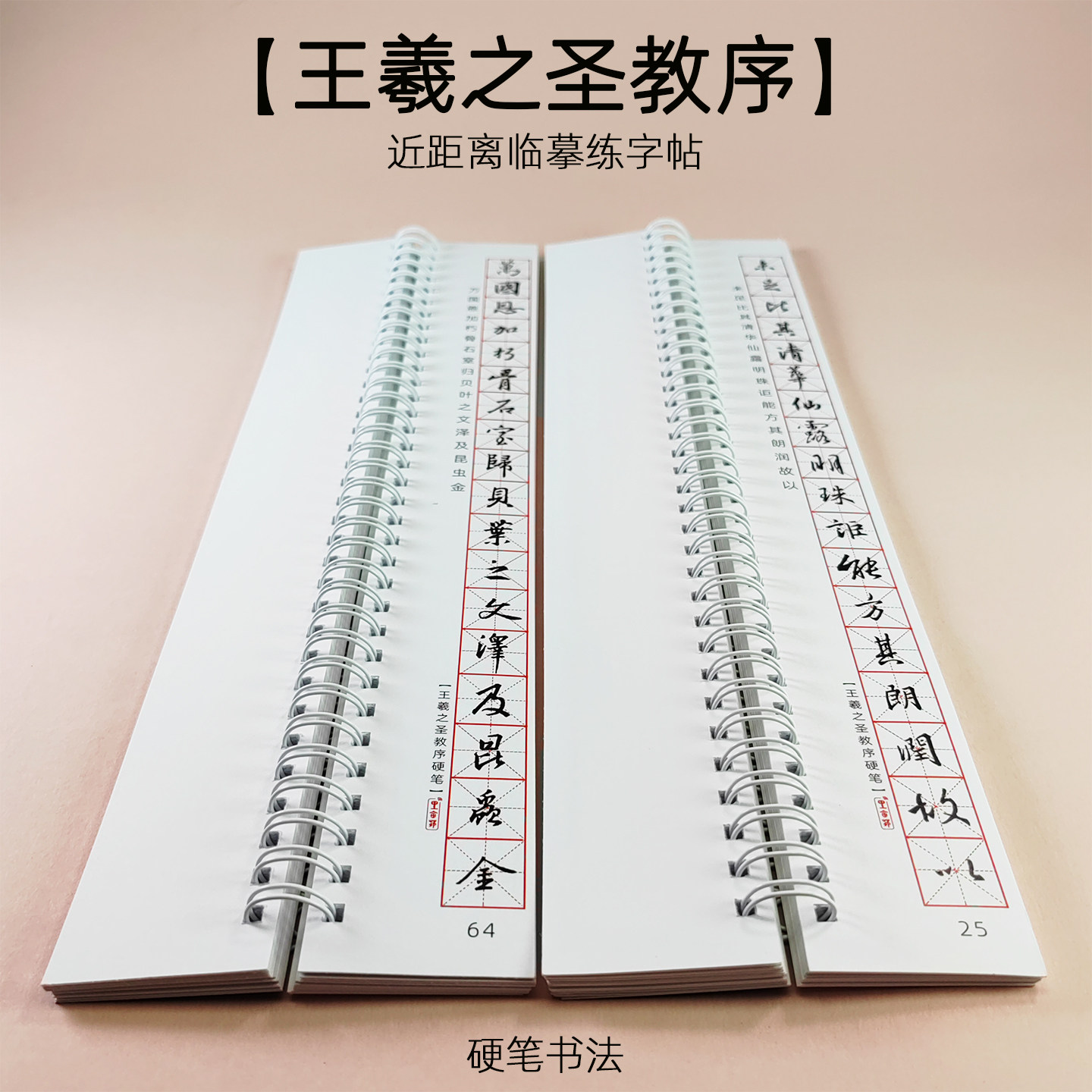 王羲之圣教序行书硬笔字帖临摹卡