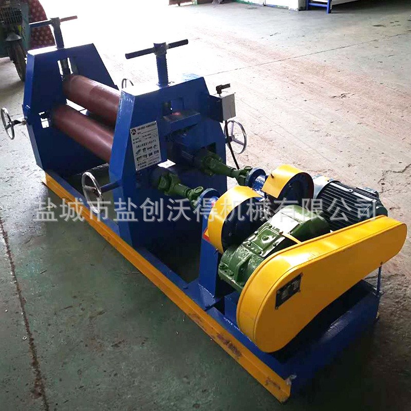 厂家供应液压偏星l卷板机三辊实心机械卷圆机不锈钢板电动卷板机