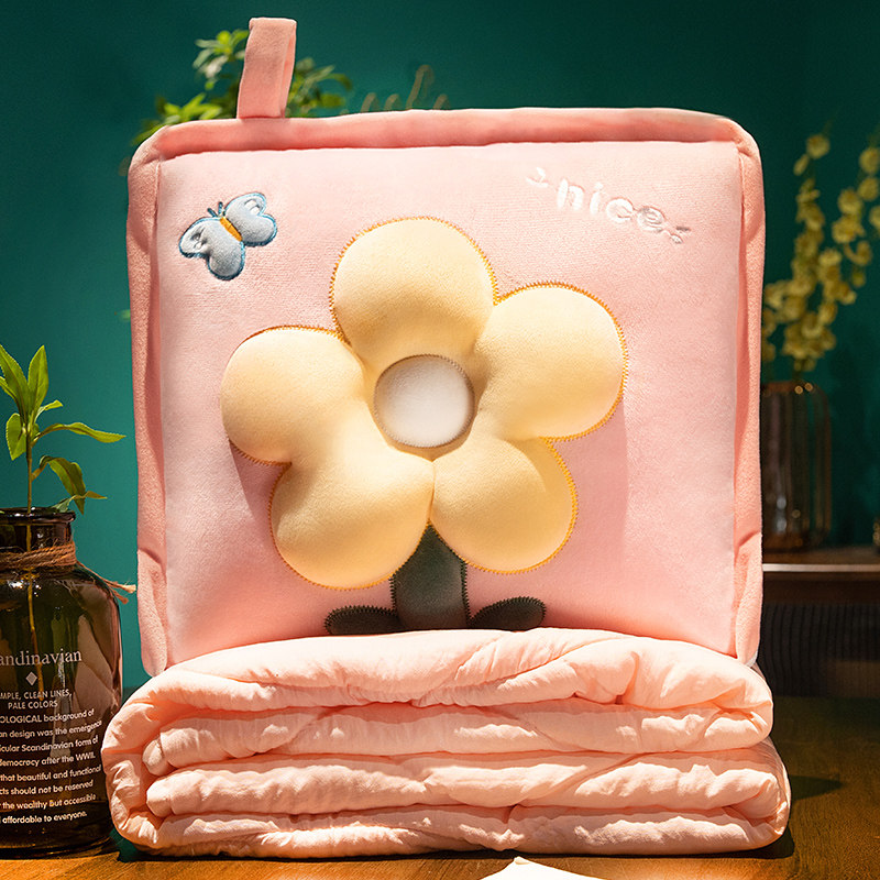 花朵抱枕被子两用汽车载枕头空调被折叠毯子二合一办公室午睡靠枕,居家布艺,抱枕被,淘宝优惠券,粉丝福利购,淘宝优惠卷