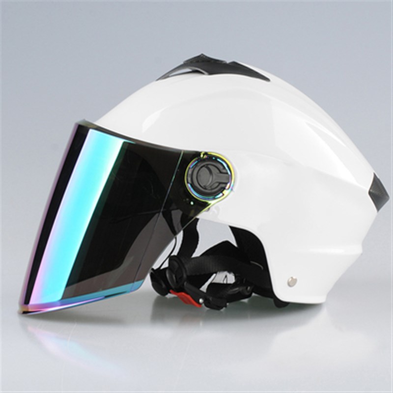 特大号码电动e车头盔4XL大头围6465夏季男女XXXXL轻便防紫外红半