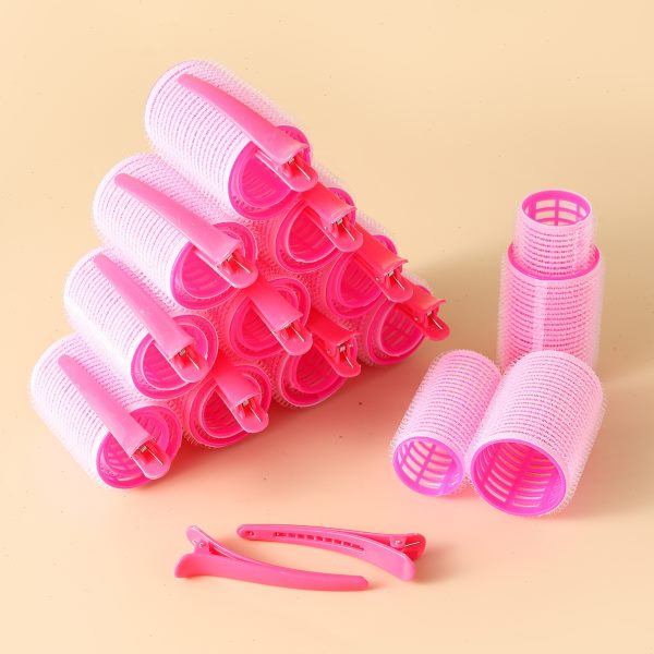 36件套卷发筒带夹子套装塑料八字刘海卷空气刘卷发器自粘美发魔术