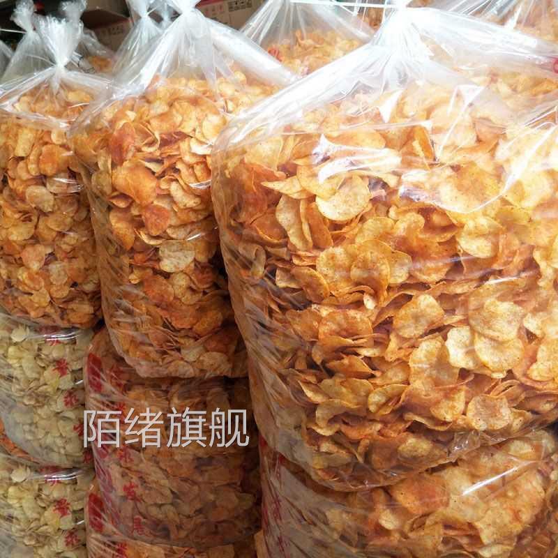 薯片边角料原切香辣土豆片洋芋片薯片散装称斤整箱批大包发贵阳云