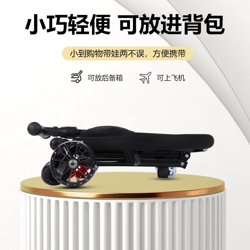 儿童溜娃神器免安装一键折叠防侧翻方便携带四轮O宝宝手推车-1-6