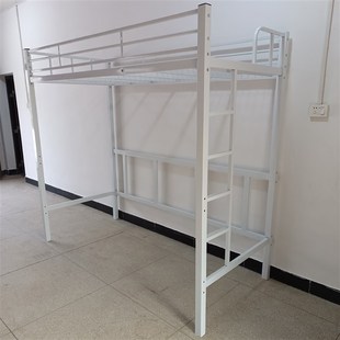 定制公寓床可拆卸組裝 q高架床上層鋼架上床下桌鐵藝省空間上鋪床