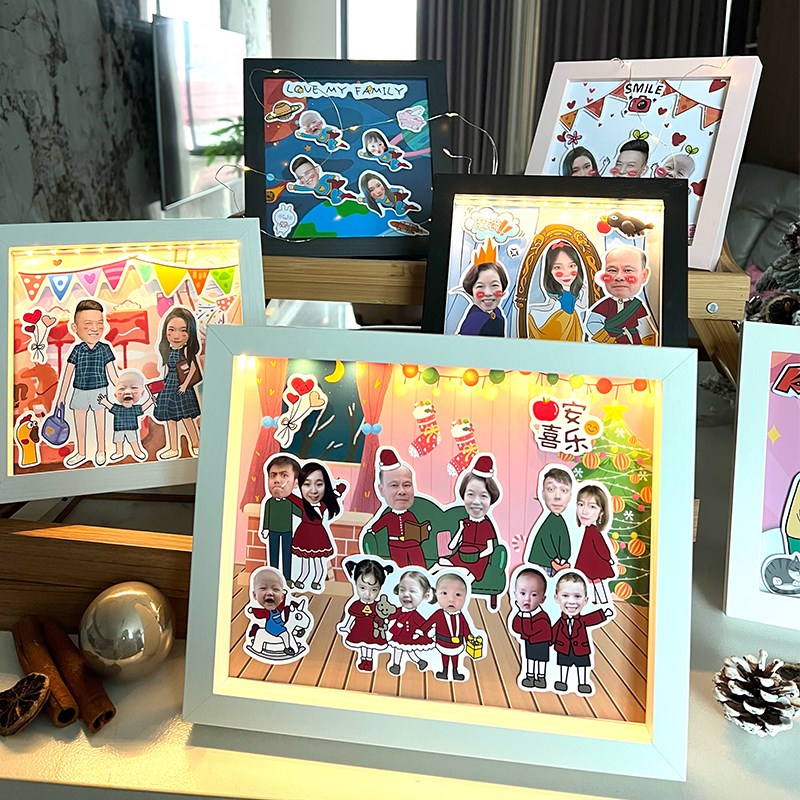 离职纪念定制相框荣休礼物送员工入职周年创意立体领导多人合照