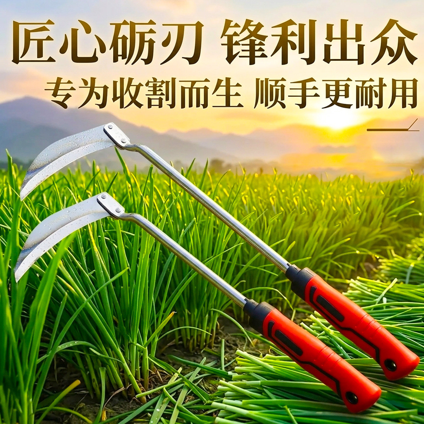 农用割韭菜专用小镰刀小号割刀挖图片