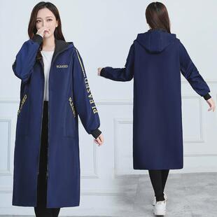 防水加绒罩衣女新款 U防尘工作服新 冬季 羽绒服围裙厨房家用加长款