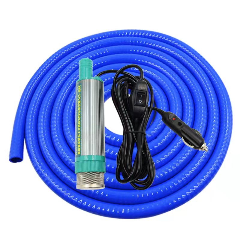 电动抽油泵12Vi柴油泵24V220v抽水泵3.9cm超细潜水两用自吸油抽子