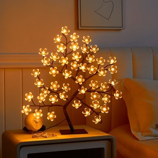 新款LED树枝灯藤条灯可弯曲造型灯房间墙面床头背景装饰灯氛围灯