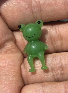日式匠人手工彩色小青蛙手作y玻璃小摆件童年回忆创意家居小摆件