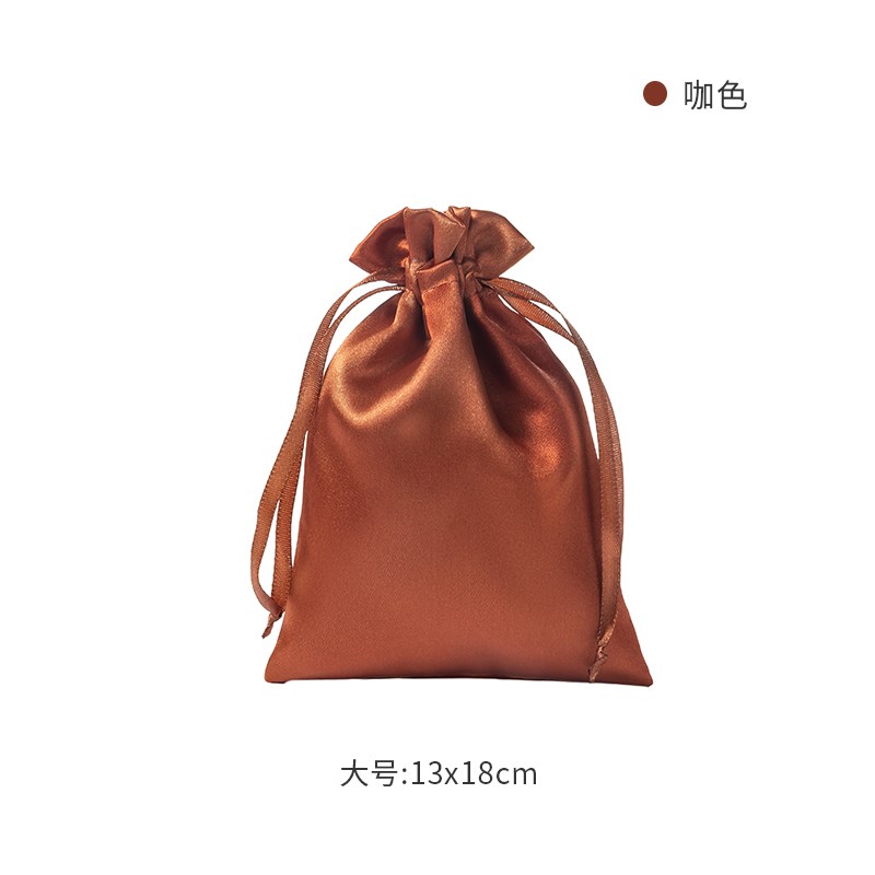 彷真丝绸缎色丁布袋m束口袋缎面礼品袋束口袋抽绳首饰糖果袋可定