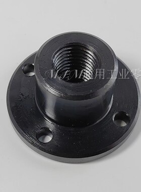 螺丝座 圆法兰型BRBR 内牙导向轴支座内螺纹光轴支撑座内螺纹法兰