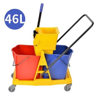 白云清洁60L拖把榨水车挤水桶拖布车家用拖布车酒店墩布车AF08073