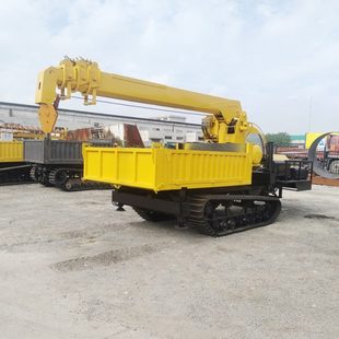 小型汽车起重机全地形履带吊车山地果园工程履带吊拉货物随车吊