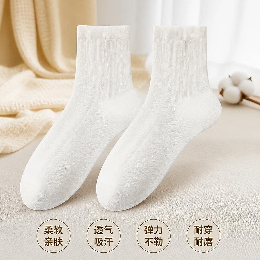 春秋薄款网眼透气吸汗跑步袜
