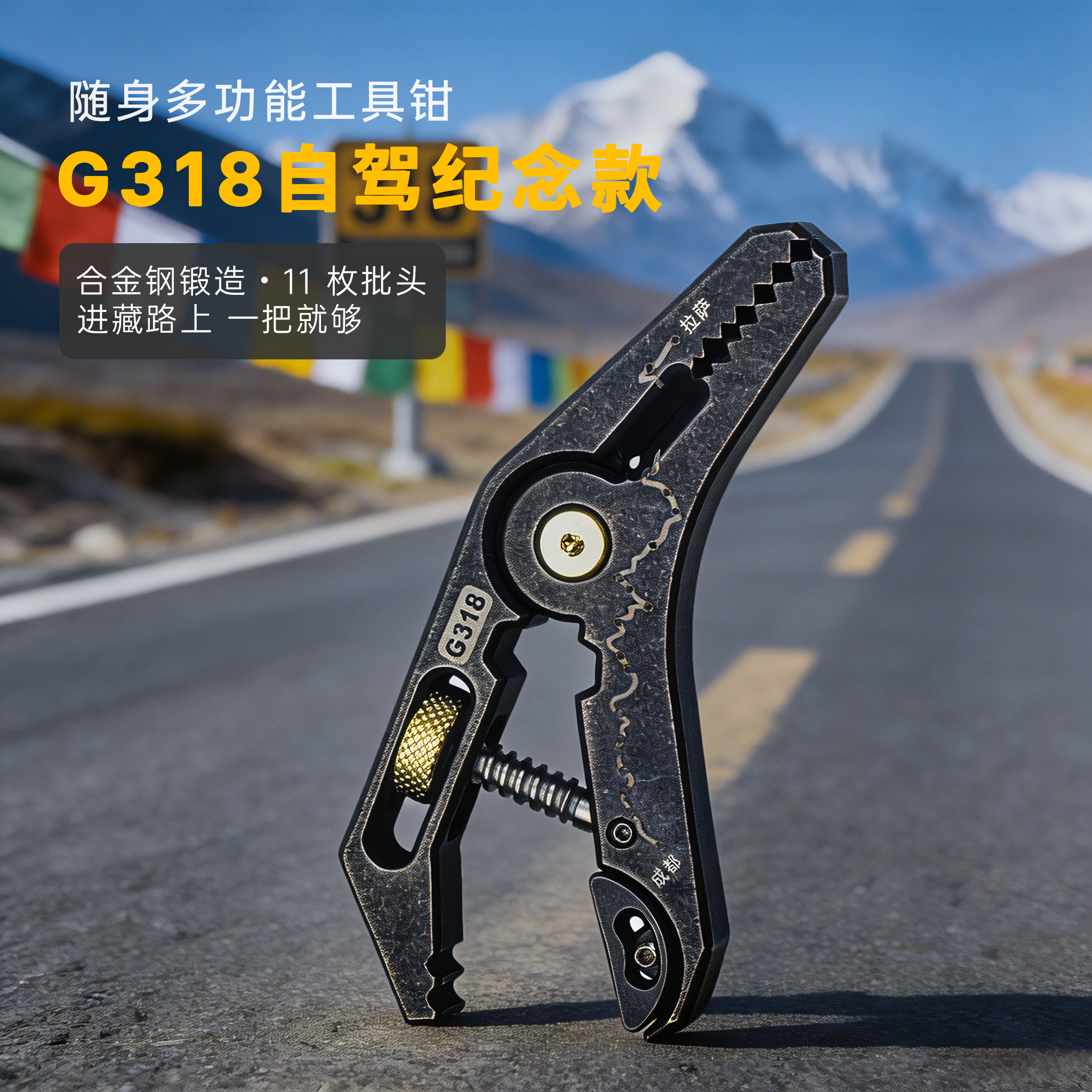华尔纳双龙夹持钳可调夹式扳手