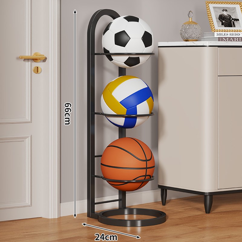 篮球收纳架家用多层折叠球类收纳B神器球类收纳神器足球排球摆放
