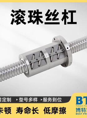 国产303不锈钢滚珠花键轴 机械传动正反牙研磨滚珠丝杠套装