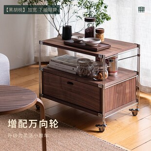 实木床头柜卧u室超窄床边柜小户型客厅沙发小茶几边 无即所有日式
