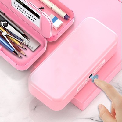 哪吒敖丙指纹文具盒中小学生收纳B盒密码解锁铅笔盒男女学生日礼