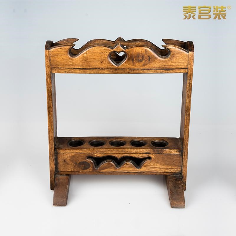 创意特色实木雨伞架子东南亚风z格民宿农庄实用家居用品伞插木架