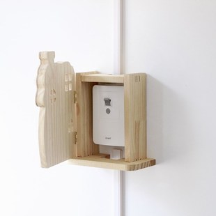 墙面防漏电开关遮挡装饰保护罩实木开关面板插座墙洞凸起遮丑美化