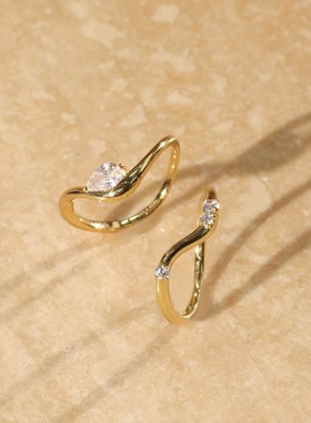 【新款式】Arsis银饰可与女性明星轨迹戒指自由搭配,亲民奢华,高