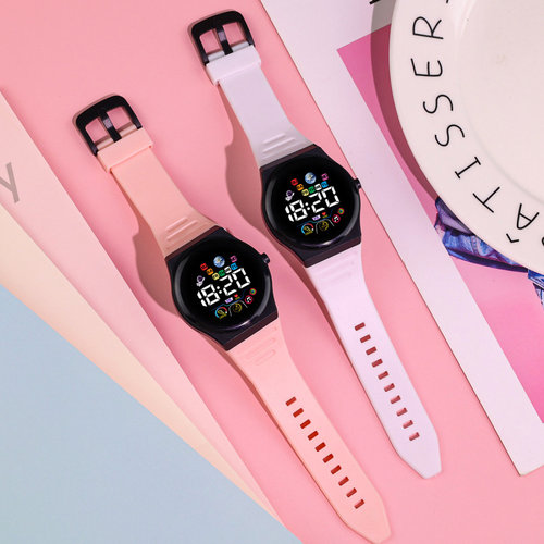 LED大字卡通动漫电子手表