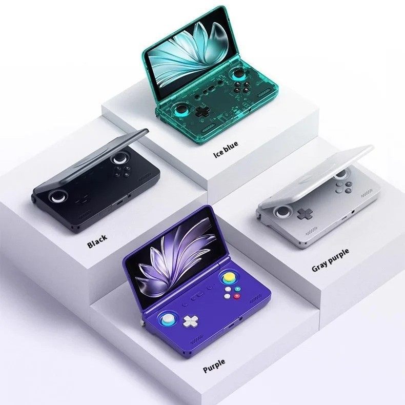 新品Retroid Pocket Flip2 SD865版本 5.5寸OLED翻盖安卓掌机游戏