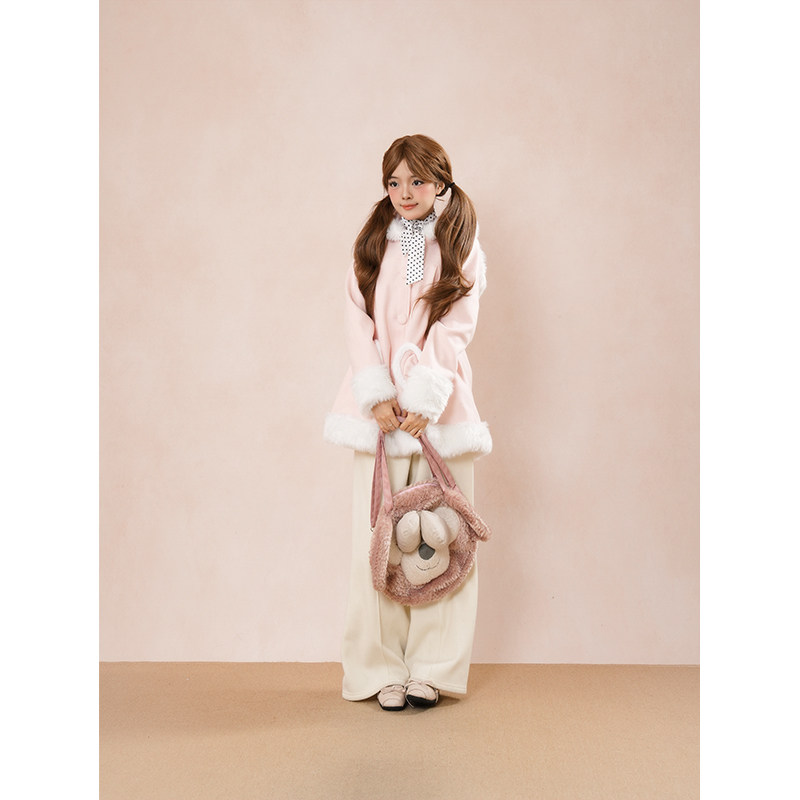 软萌兔兔 2025冬季新款兔耳大衣甜美软妹lolita小个子毛呢外套,女装/女士精品,毛呢外套,淘宝优惠券,粉丝福利购,淘宝优惠卷