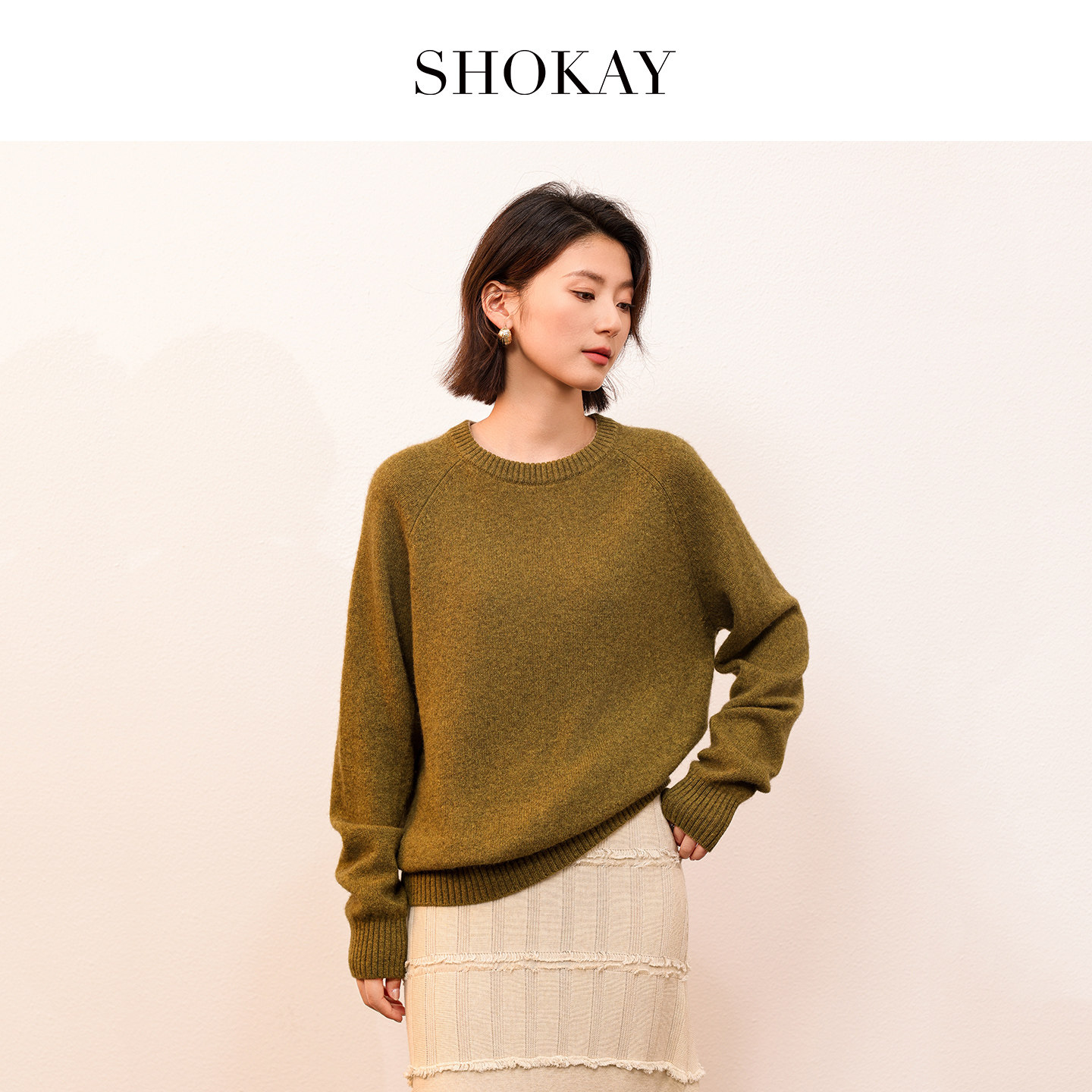 SHOKAY绣嘉【香巴拉】100%牦牛绒毛衣保暖男女款套衫冬旗舰店