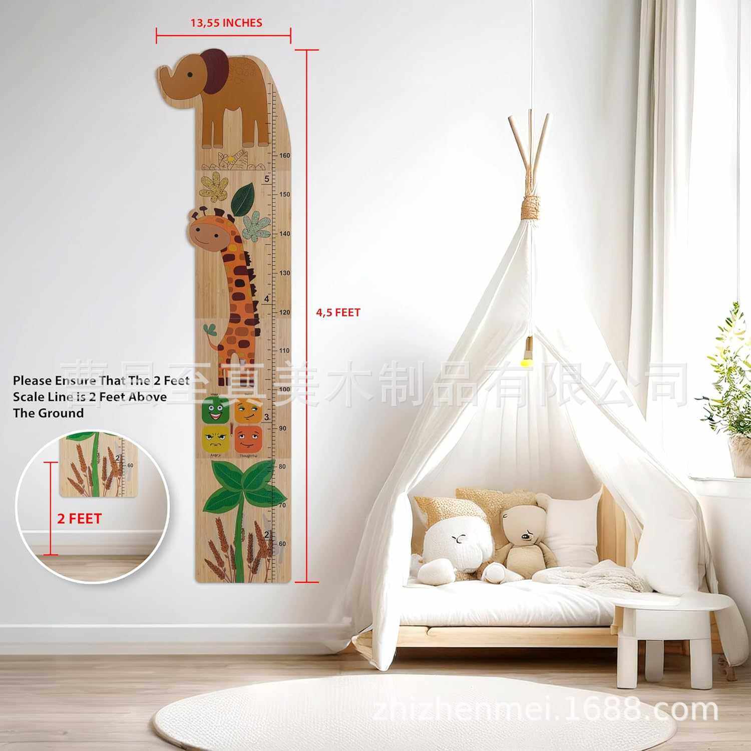 木制标尺儿童身高墙贴装饰墙贴儿童房墙饰拍照身高尺木制标尺,模玩/动漫/周边/娃圈三坑/桌游,模型制作工具/辅料耗材,淘宝优惠券,粉丝福利购,淘宝优惠卷