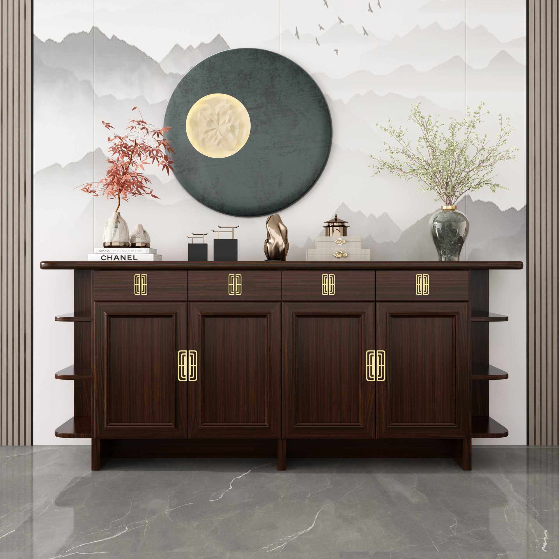 边物用餐柜乌金柜客厅一体实木边新木入户鞋柜柜边储家用餐中式靠,模玩/动漫/周边/娃圈三坑/桌游,模型制作工具/辅料耗材,淘宝优惠券,粉丝福利购,淘宝优惠卷