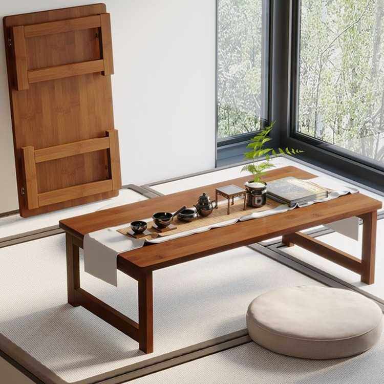 实木飘窗小桌子可折叠炕桌家用榻榻米茶桌茶几床上学习矮桌飘窗桌