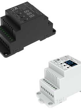 D4C 4通道 恒流DMX512 RDM解码器3-45V150-500ma 90W 数显 导轨式
