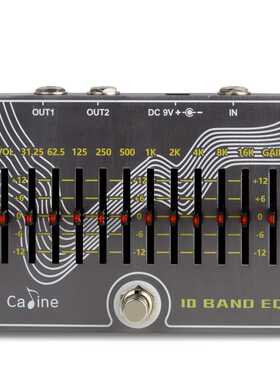 卡铃Caline CP-81 10 Band EQ吉他效果踏板，带音量