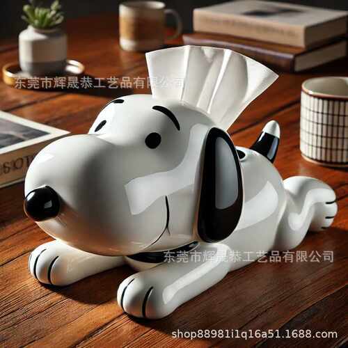 跨境新款Peanuts-Themed Tissue Box花生主题纸巾盒