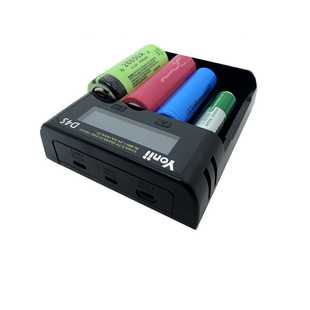 D4S TypeC18650四槽锂电池充电器 21700 26650AA5号镍氢LCD充电器