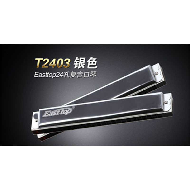 EASTTOP24孔成人儿童初学复音C调口琴T2403入门学习口琴厂家