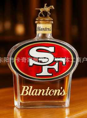 跨境新品San Francisco 49ers Whiskey Bottle