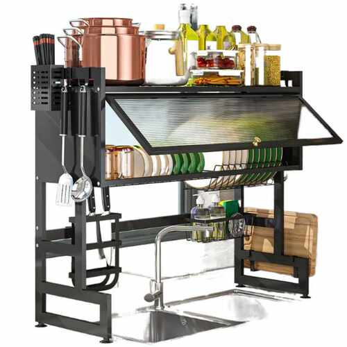 厨房水槽置物架碗盘收纳架Kitchen Sink Organizer Dish Rack