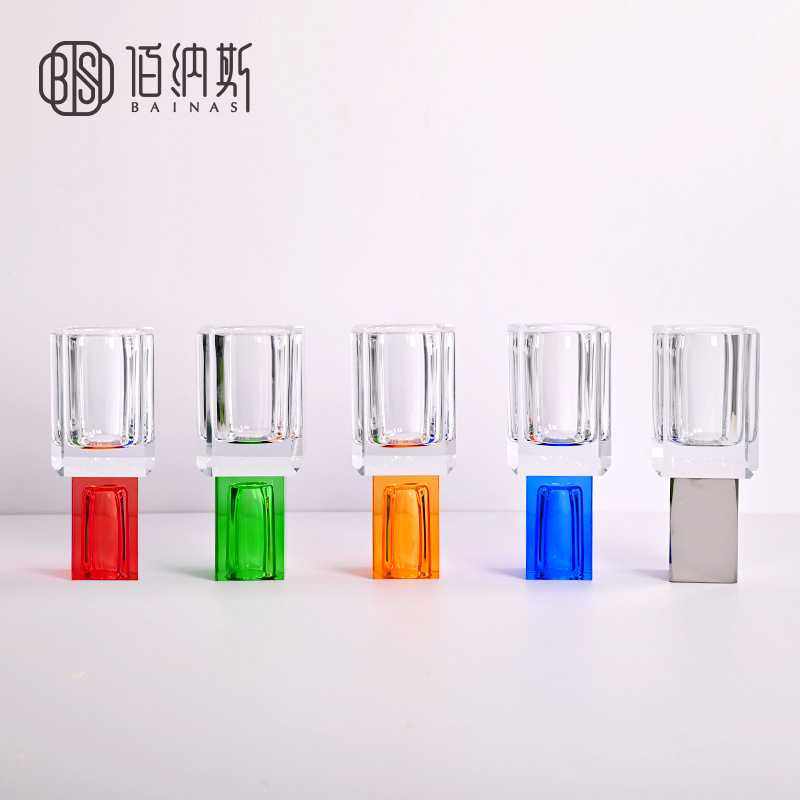 轻奢简约彩色水晶话筒小摆件插干花瓶客厅台面透明软装饰品蜡烛杯,3C数码配件,摄像机配件,淘宝优惠券,粉丝福利购,淘宝优惠卷
